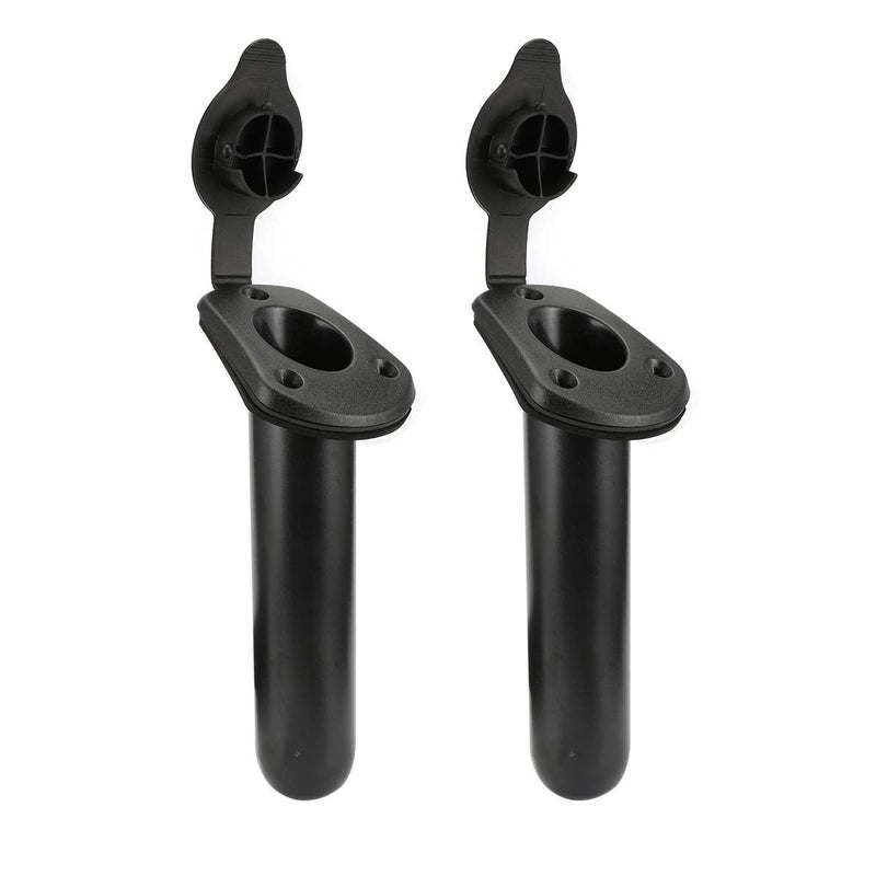 Anndason 2 Pcs Kayak Deck Plastic Flush Mount Fishing Boat Rod Holders and Cap Cover, Fishing Tackle Accessory Tool - Image 4